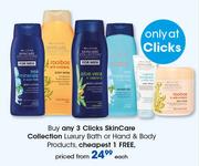 Clicks Skincare Collection Luxury Bath Or Hand & Body Products-Each+