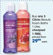 Clicks Beauty Foam Baths-1Litre Each