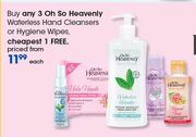 Oh So Heavenly Waterless Hand Cleansers Or Hygiene Wipes-Each