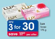 Lux Soap-3x175g Per Offer