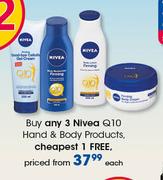 Nivea Q10 Hand & Body Products-Each
