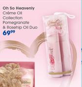 Oh So Heavenly Creme Oil Collection Pomegranate & Rosehip Oil Duo