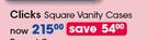 Clicks Square Vanity Cases-Each