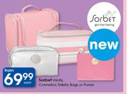 Sorbet Vanity Cosmetics, Toiletry Bags Or Purses-Each