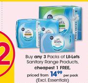 Lil-Lets Sanitary Range Products-Per Pack
