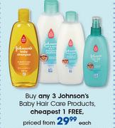 Johnson's Baby Hair Care Products-Each
