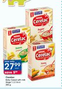 Cerelac Baby Cereal With Milk Stage 1, 2, 3 & 4-250g Each