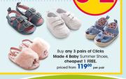 Clicks Made 4 Baby Summer Shoes-Per Pair