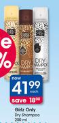 Girlz Only Dry Shampoo-200ml Each