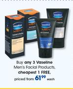 Vaseline Men's Facial Products-Each