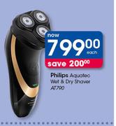 Philips Aquatec Wet & Dry Shaver AT790-Each 