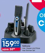 Safeway Hair Clipper & Nose Hair Trimmer Set-Per Set