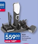 Wahl Lithium Ion Rechargeable Trimmer-Per Set