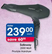 Safeway 2200 Watt Prostyle Hairdryer-Each