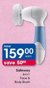 Safeway 4 In 1 Face & Body Brush-Each