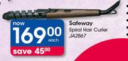 Safeway Spiral Hair Curler JA2867-Each