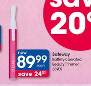 Safeway Battery Operated Beauty Trimmer S3901-Each
