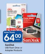 Sandisk USB Flash Drive Or Adapter Products-Each