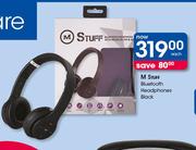 M Stuff Bluetooth Headphones Black-Each