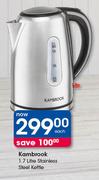 Kambrook 1.7Ltr Stainless Steel Kettle-Each