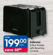 Safeway 2 Slice Toaster With Browning Controls-Each