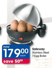 Safeway Stainless Steel 7-Egg Boiler - Clicks