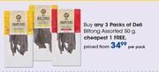 Deli Biltong Assorted-50g Per Pack