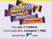 Cadbury Chocolate Bars-Each