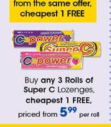 Super C Lozenges-Per Roll