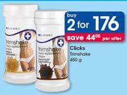 Clicks Trimshake-2x450g Per Offer