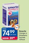 Smecta Orange Or Strawberry Sachets-10 Per Pack