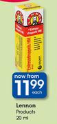 Lennon Products-20ml Each