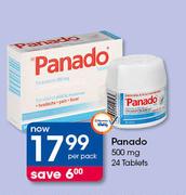 Panado 500mg-24 Tablets Per Pack
