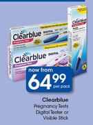 Clearblue Pregnancy Tests Digital Tester Or Visible Stick-Per Pack
