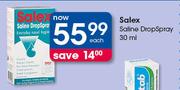 Salex Saline Drop Spray-30ml Each