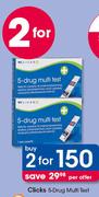 Clicks 5-Drug Multi Test-2xPer Offer