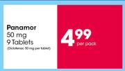 Panamor 50mg-9 Tablets Per Pack