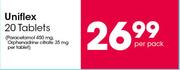 Uniflex 20 Tablets-Per Pack