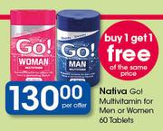 Nativa Gel Multivitamin For Men Or Women-60 Tablets Per Offer