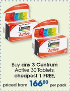Centrum Active-30 Tablets Per Pack