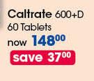Caltrate 600+D-60 Tablets Per Pack