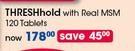 THRESHhold With Real MSM-120 Tablets Per Pack