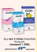 Clicks Essentials Products-Per Pack