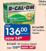 B-Cal-M-100 Swallow Tablets Per Pack