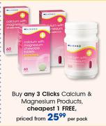 Clicks Calcium & Magnesium Products-Per Pack