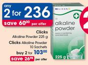 Clicks Alkaline Powder-2x10 Sachets Per Offer