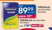 THRESHhold With Real MSM-60 Tablets Per Pack