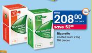 Nicorette Coated Gum 2mg-105 Pieces Per Pack