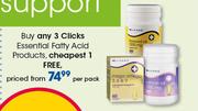 Clicks Essential Fatty Acid Products-Per Pack