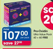 Pro-Oxidin Ultra Value Pack-60+60 Free Per Pack